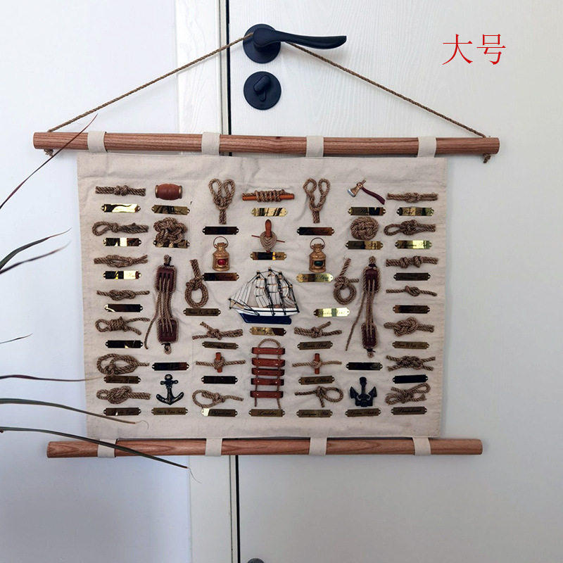帆船布画立体棉布装饰画电表箱挡壁画壁饰个性店装饰画