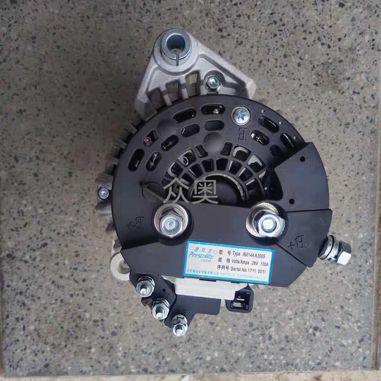 适用玉柴6K冲电机AVI144A3005发电机K6100-3701100-002发电机24V
