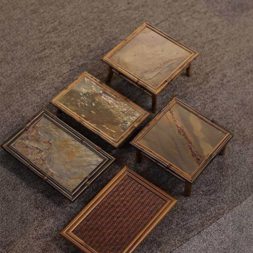 茶具茶盘茶台家用小茶台 简约茶桌壶垫茶海茶托茶道干泡台