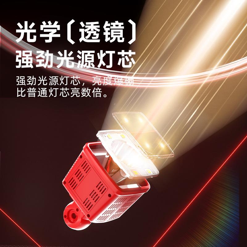 户外爆款远程强光led方探照灯 适用牧田米沃得伟工匠百得18V电池