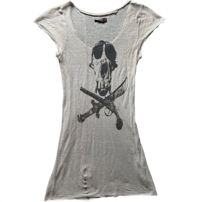 ifsixwasnine  视觉系先锋 中古骷髅背心 印花图案上衣