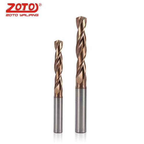 zoto 55度整体合金钻咀1-16mm淬火钢不锈钢打孔钨钢涂层麻花钻头