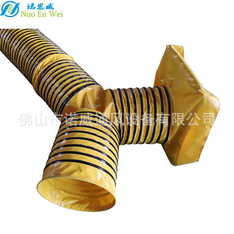 PVC Y型三通软管三通风管三通接头三通伸缩通风管