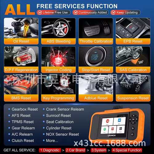LAUNCH X431 Creader ELITE 2.0 BBA FGC Car Diagnostic Tool