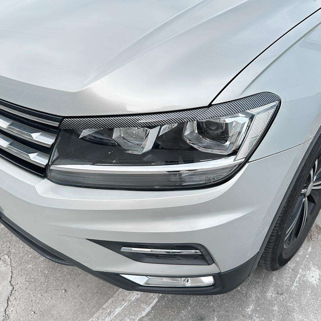 适用大众途观Tiguan MK2 2017-2020 前大灯灯眉车贴外饰跨境改装