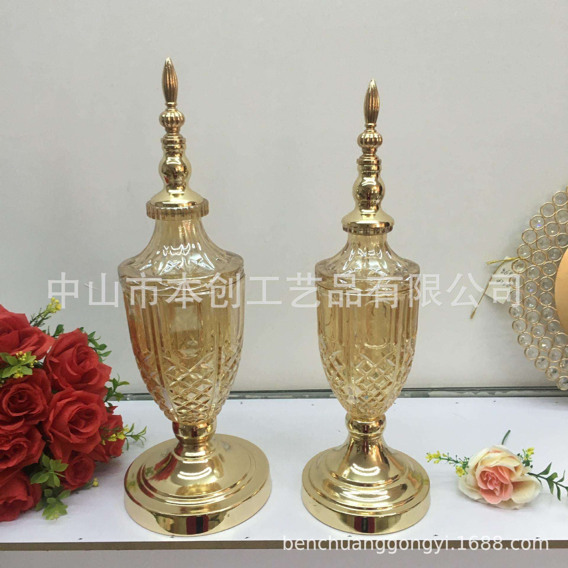 用品喜糖罐婚礼花瓶糖果盒瓜果罐首饰收纳盒软装摆件家居创意
