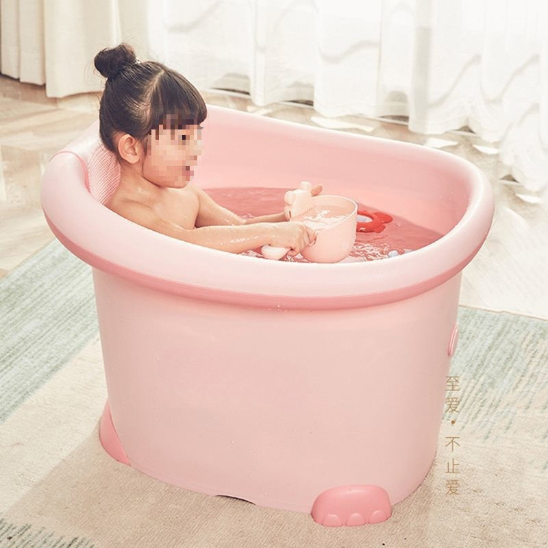 新款 儿童洗澡桶宝宝浴桶加厚婴儿沐浴桶小孩泡澡桶可坐躺澡盆桶