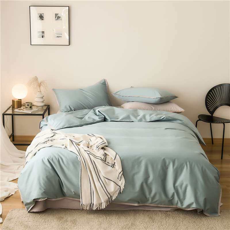 luxury bed sheet set 出口床单被套100支全棉床品民宿酒店四件套