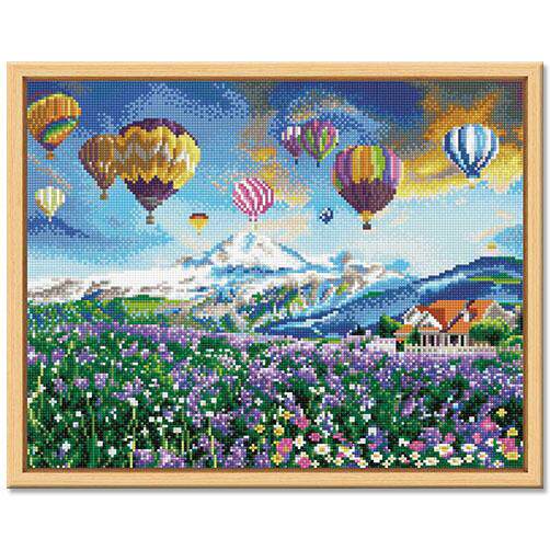 厂家得艺现代简约风43*54cm手工带框风景系列小屋船舶摆件画