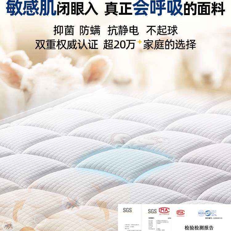 席梦思床垫家用卧室乳胶软垫20cm厚硬椰棕1.5米租房专用弹簧床垫