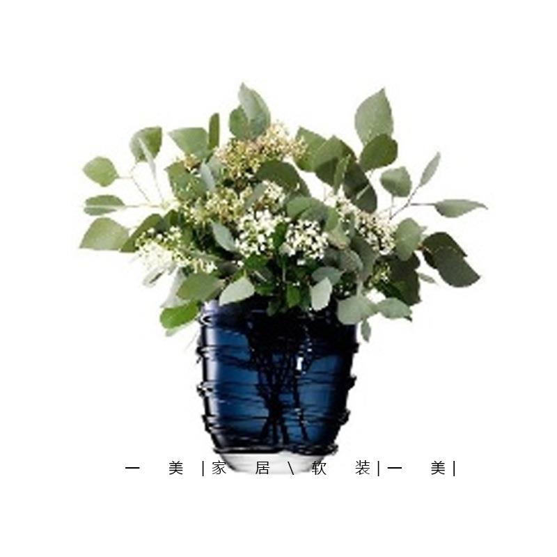 现代轻奢花器花艺摆件样板房客厅餐桌茶几洽谈桌设计师软装装饰品
