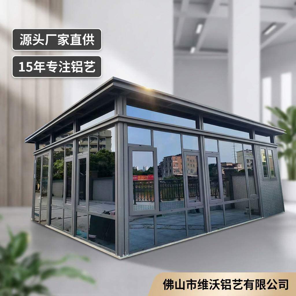 铝合金阳光房玻璃房遮阳隔热露台封阳台别墅庭院露台阳光房