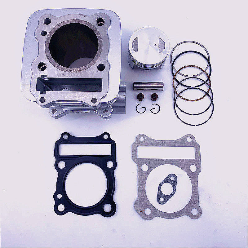 适用GS125钻豹GN125套缸改装HJ125K-2活塞GS150环GN150汽缸体加大