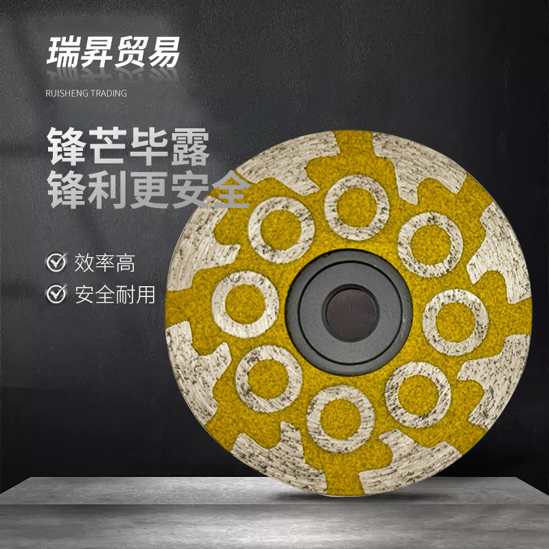 金刚石打磨片树脂填充100MM石材碗磨盘M14角磨机大理石混凝土磨轮