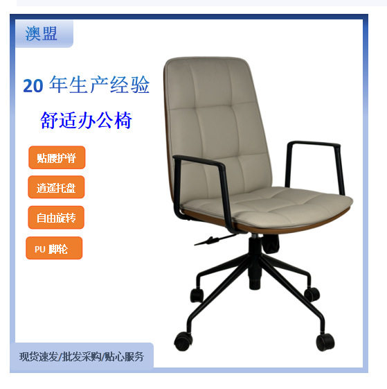 转椅人体工学皮椅办公椅护腰学习椅透气网椅坐垫久坐不累带逍遥高