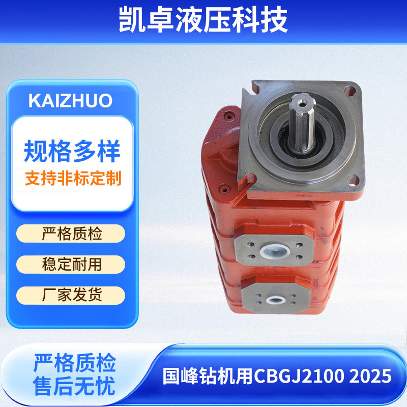 国峰钻机用CBGJ21002025双联齿轮液压泵厂家生产高压液压泵批发