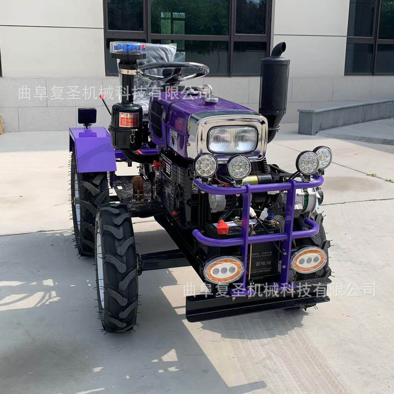 CE认证出口迷你拖拉机 单缸水冷柴油机窄车身灵活小型农用拖拉机