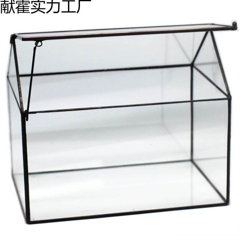 欧式房子玻璃花房多肉植物花盆家居用品摆件绿植透明微景观生态瓶