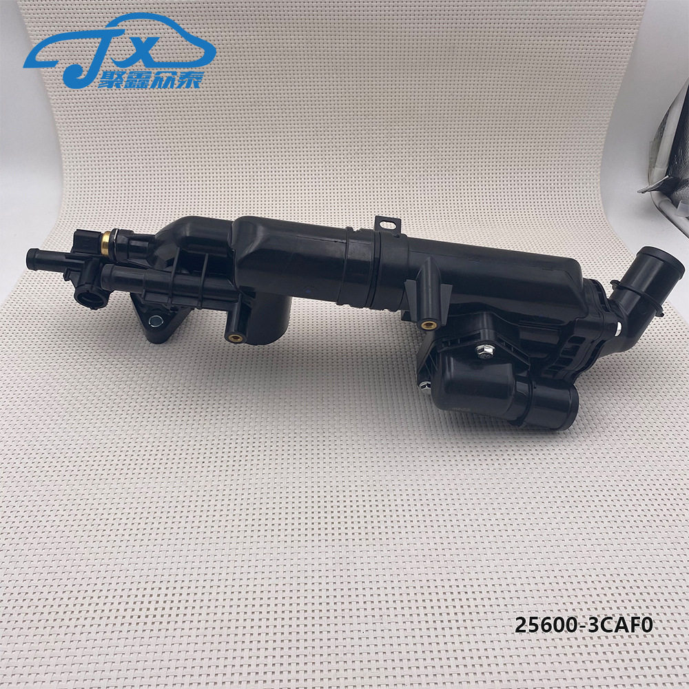 25600-3CAF0适用现代圣达菲 DM ix45起亚索兰托节温器底座
