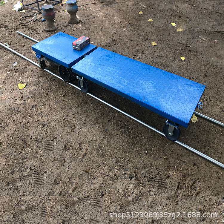 温室大棚电动遥控轨道车果园运输车农用轨道运输机