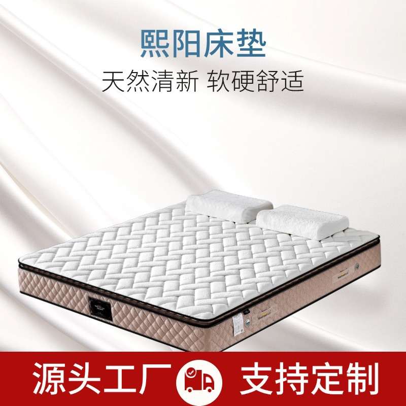 五星级酒店民宿乳胶床垫1.8m1.5米软硬两用席梦思抗菌防瞒天丝面