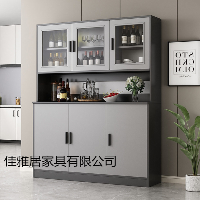 酒柜餐柜高柜客厅靠墙一体现代简约整体橱柜置物柜收纳边柜子收纳