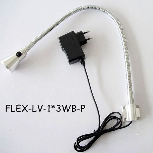 1*3W220VLED软管壁灯铝材软管灯带插头墙面床头表面螺丝固定