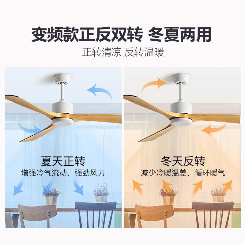 56寸餐厅客厅家用电扇复古工业吊顶无灯电风扇北欧风商用静音吊扇