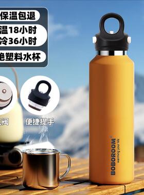 家用爆款冰霸杯600ml大容量316不锈钢保温杯保冷保冰杯运动便携