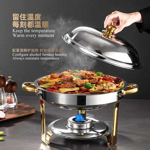 厂家跨境热卖不锈钢餐炉保温炉亚马逊爆款 chafing dish