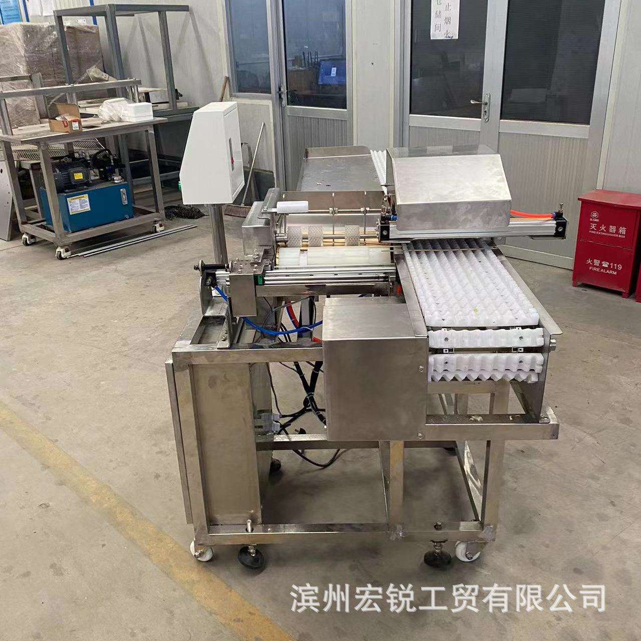 全自动数控连续式穿切牛羊猪肉串机 不锈钢多功能烧烤串穿串机