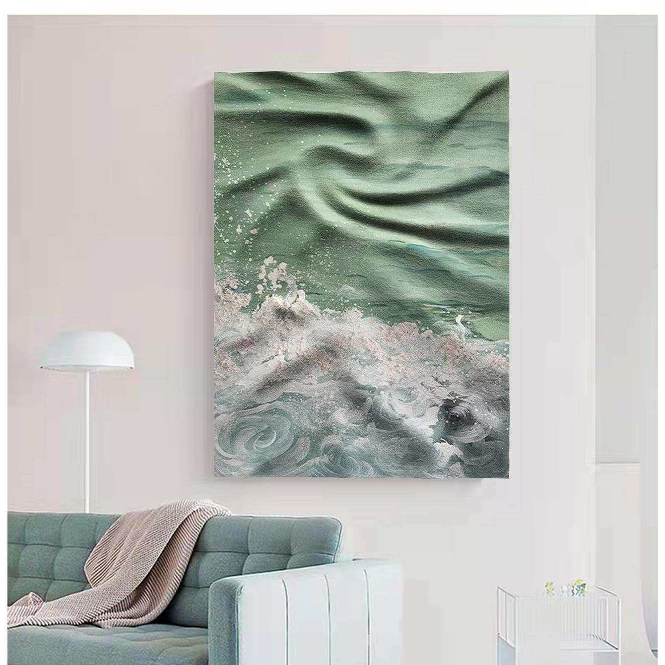 现代轻奢高端3D立体浮雕手绘油画玄关过道装饰画客厅餐厅抽象挂画