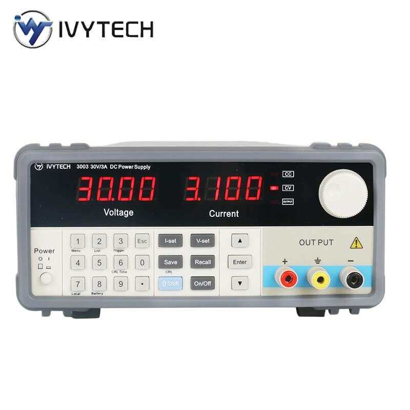 IVYTECH艾维泰科IV3003-30V3A高精度线性直流电源数字旋钮调节