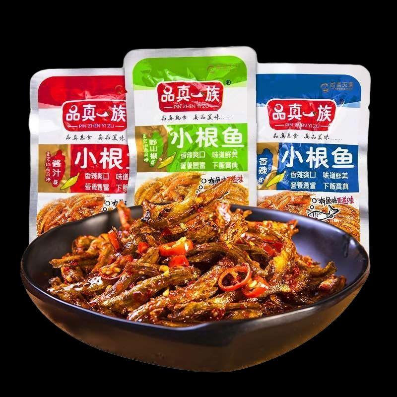 12g小根鱼香辣酱汁野山椒味湖南特产休闲零食即食