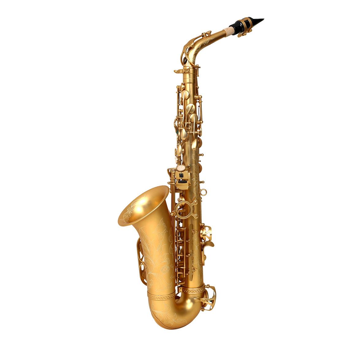演奏型中音萨克斯乐器磨砂工艺SAX降E调中音萨克斯风管初学者成人