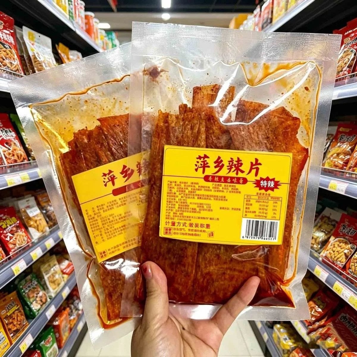 8大包】特辣正宗萍乡香辣辣片80儿时零食江西撕豆皮辣条老式怀旧