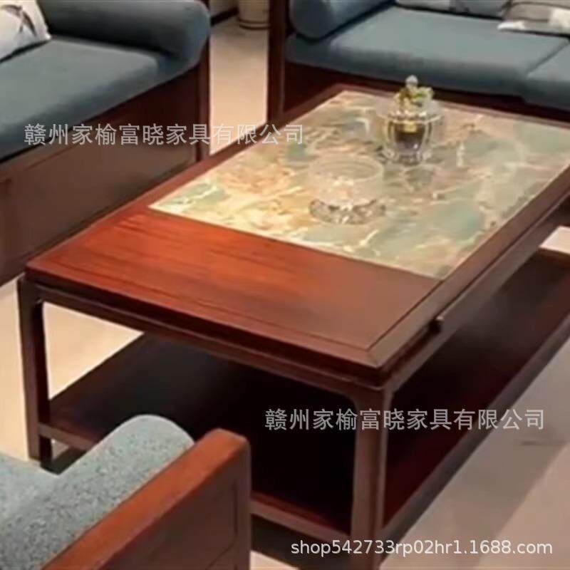新中式乌金木全套家用沙发典雅轻奢禅意实木大型家具酒店别墅沙发