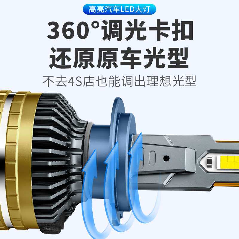 汽车LED大灯160W大功率24V高亮聚光货车专用卡车车灯H1/H4远近灯
