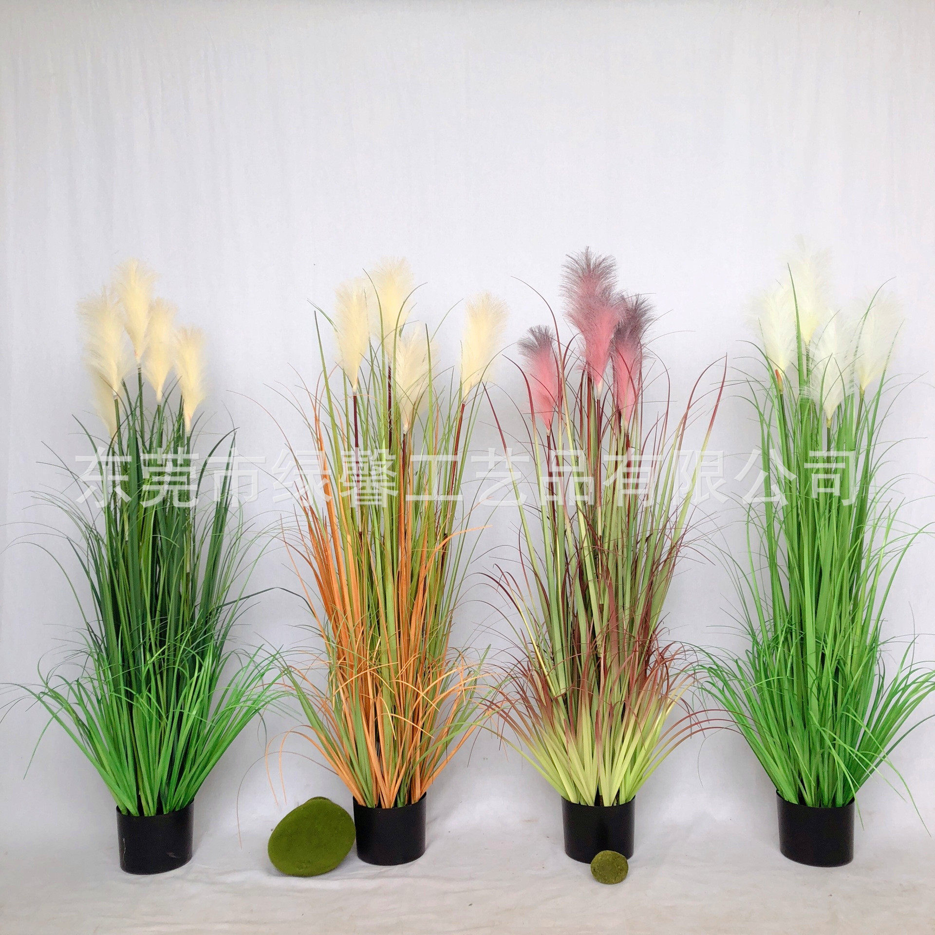 仿真秋色芦苇盆栽仿真植物家居室内北欧简约装饰绿植盆栽纯草