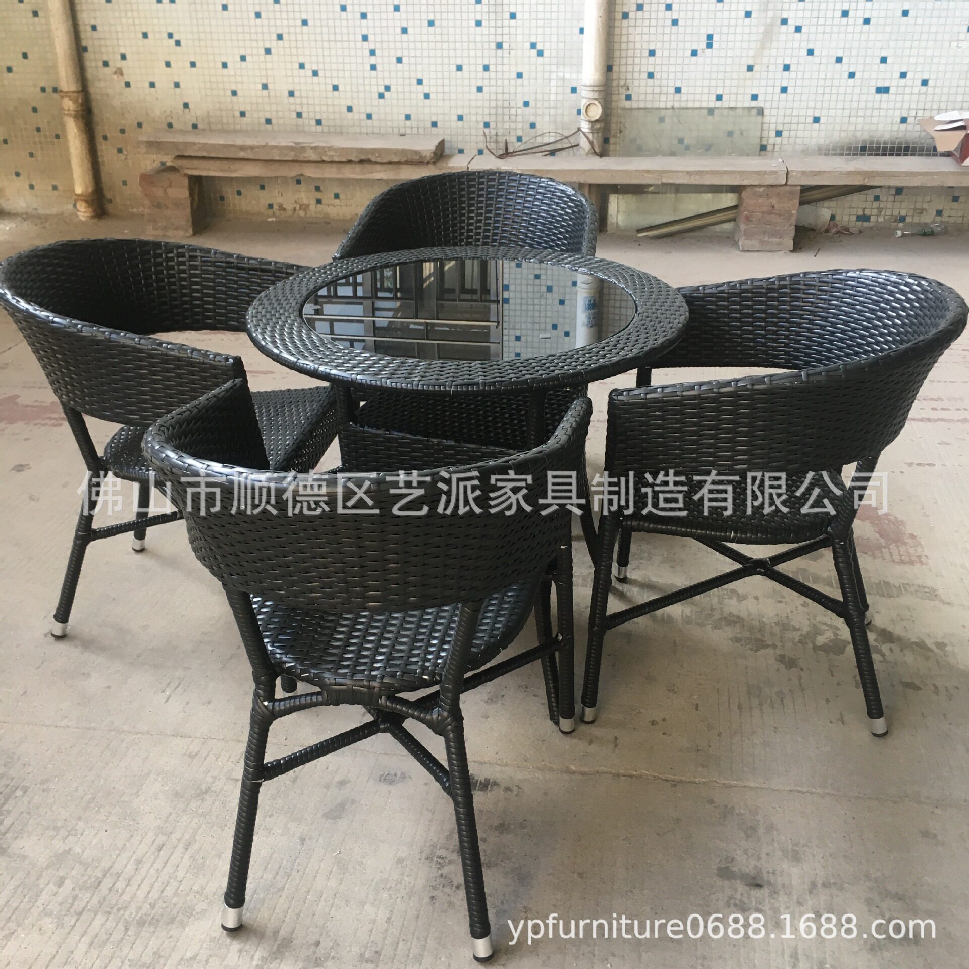阳台桌椅藤椅三件套室外户外庭院休闲竹腾椅子小茶几家用藤编滕椅
