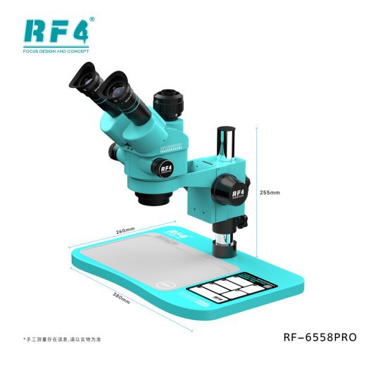 RF4高倍显微镜 手机维修高清显微镜 7-50X双臂连续变焦三目显微镜