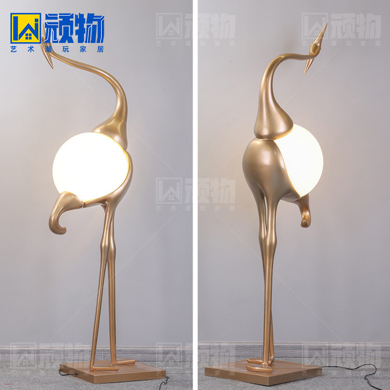 艺术雕塑灯人形落地灯高档摆件抽象人物灯抱抱灯大型艺术灯网红灯