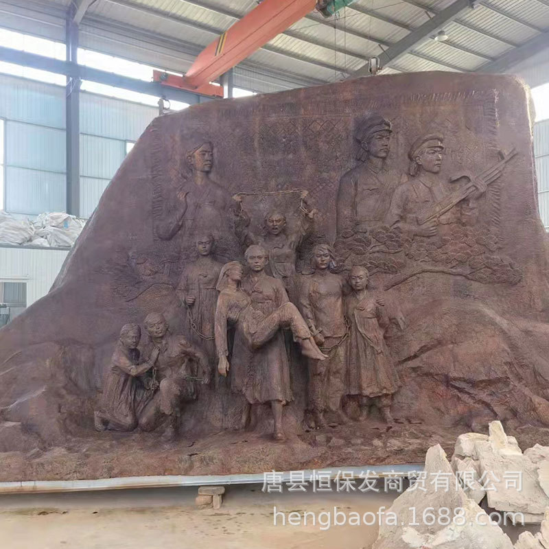 厂家直供工程市政文化浮雕墙玻璃钢校园仿铜浮雕广场雕塑系列
