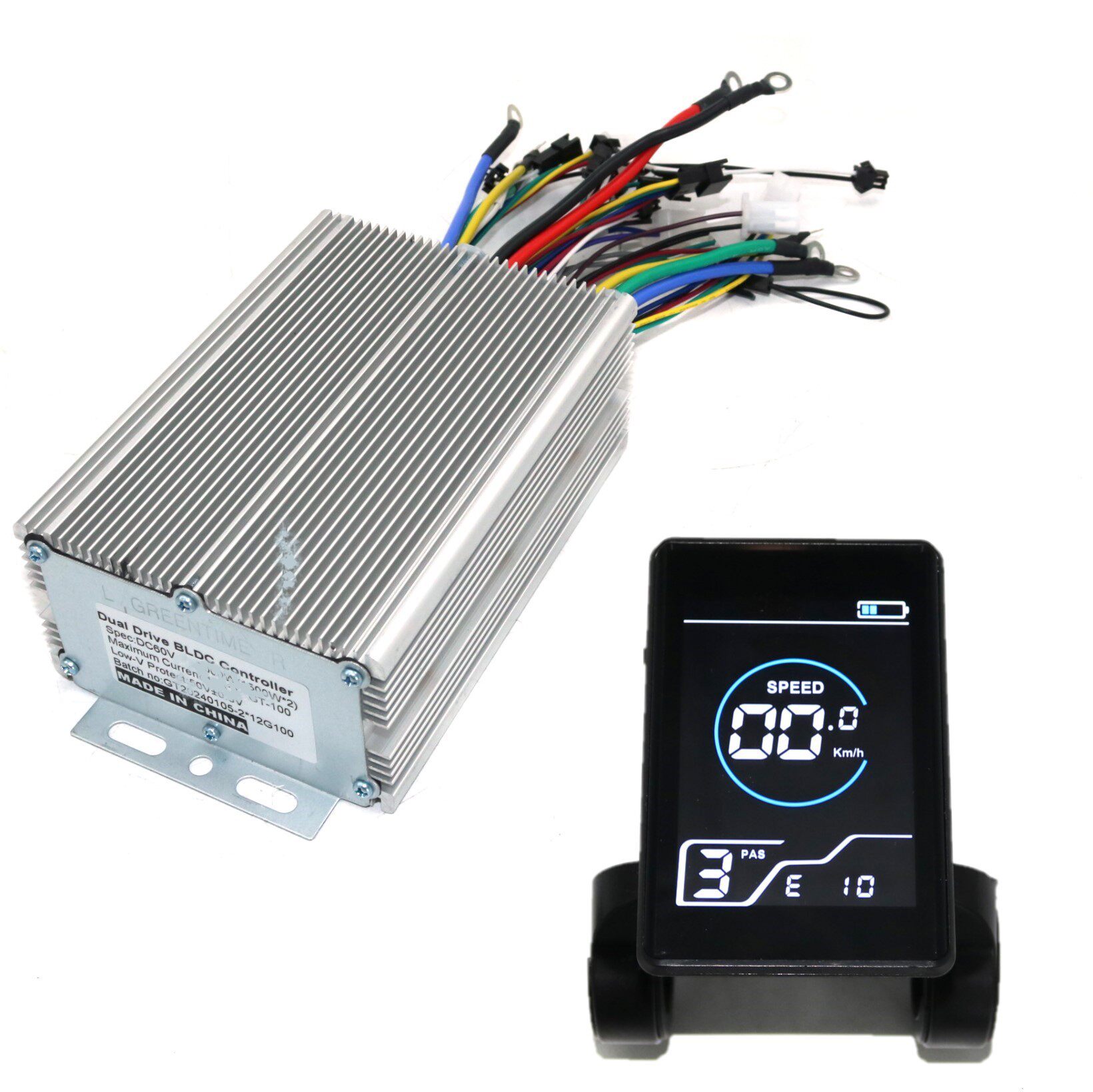 尊控ZUNCONTROL双驱动48/72V2000W无刷直流正弦波控制器GT-X5仪表