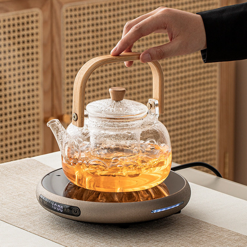 煮茶器电陶炉提梁壶玻璃煮茶壶功夫泡茶加厚烧水壶小型煮茶炉家用