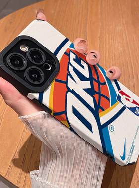 创意NBA篮球雷霆队 适用苹果华为iPhone17ProMax手机壳16Pro 15Plus硅胶14防摔13全包12情侣11新款Pura80男女