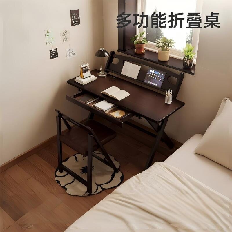 可折叠书桌小户型多功能家用儿童作业桌子客厅餐桌简易移动学习桌