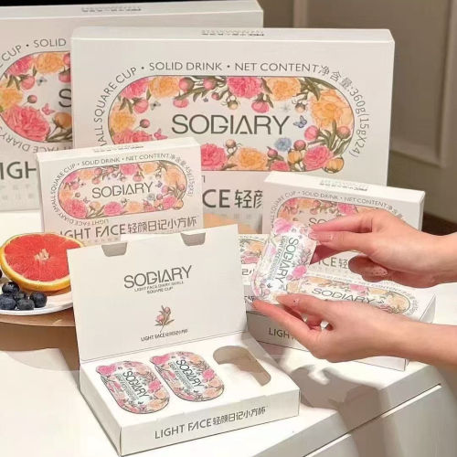 新品LIGHT FACE轻颜日记小方杯加速片升级版微商同款正品
