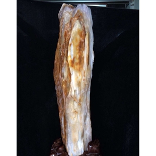 天然木化石树化玉奇石摆件客厅玄关大号摆件