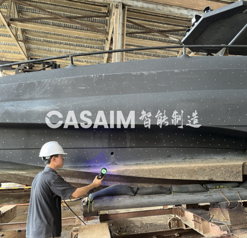 福建泉州航海快艇蓝光三维扫描全尺寸测量船只外观设计三维建模